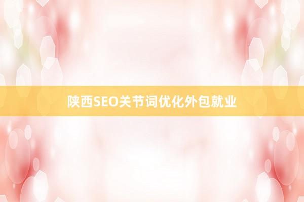 陕西SEO关节词优化外包就业
