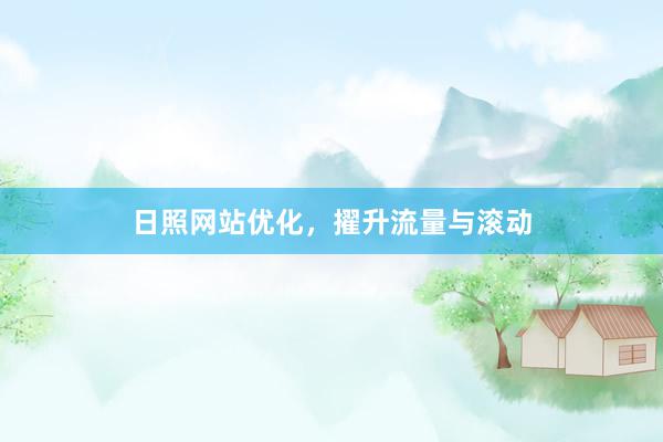日照网站优化，擢升流量与滚动